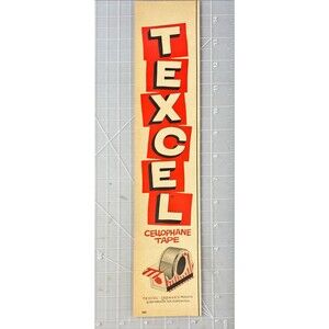 TEXCEL Lapage's Cellophane Tape Vintage Print Ad 1957